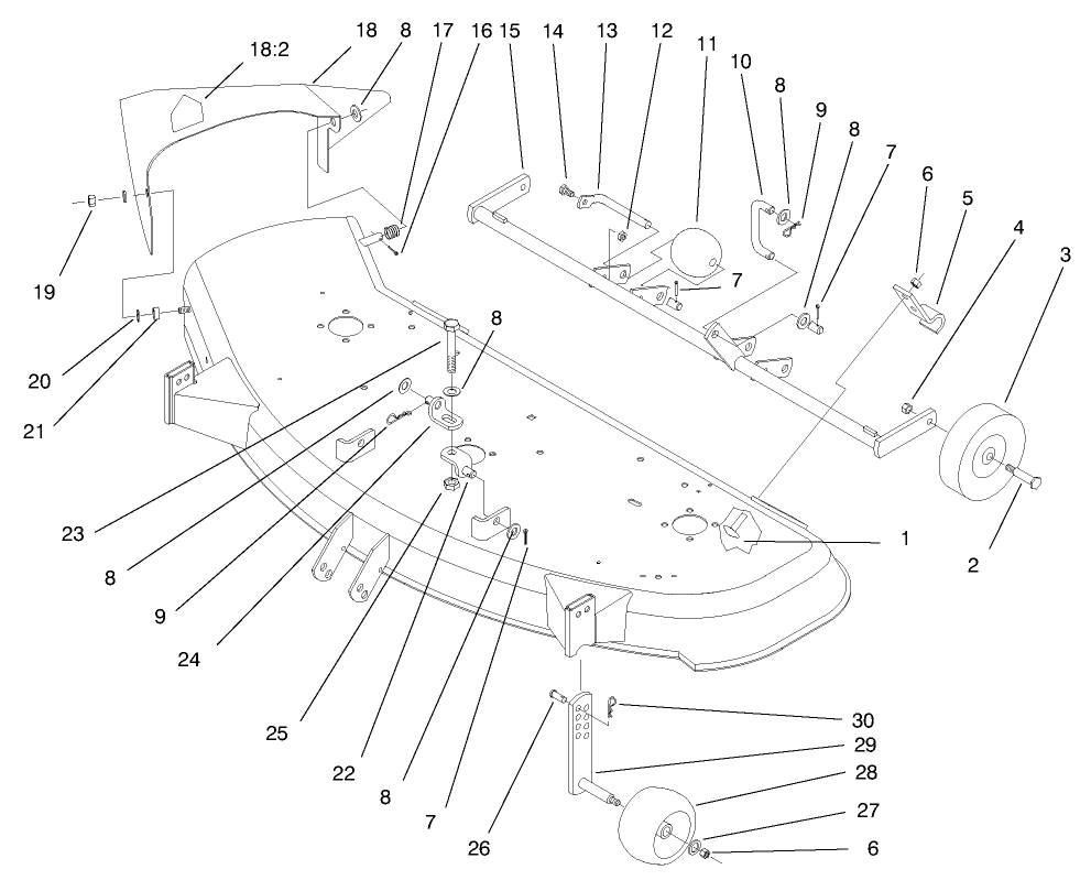 Deck Suspension Assembly