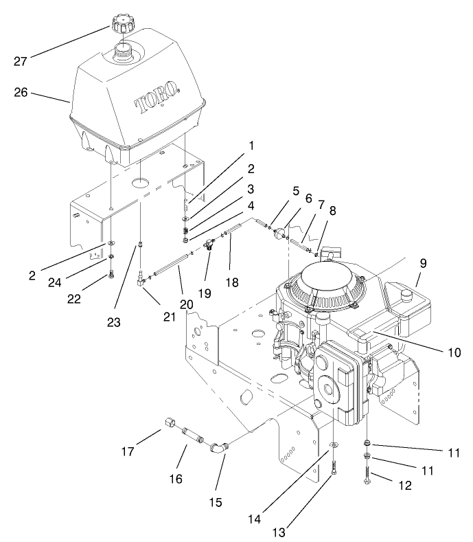 Engine & Fuel System Assembly