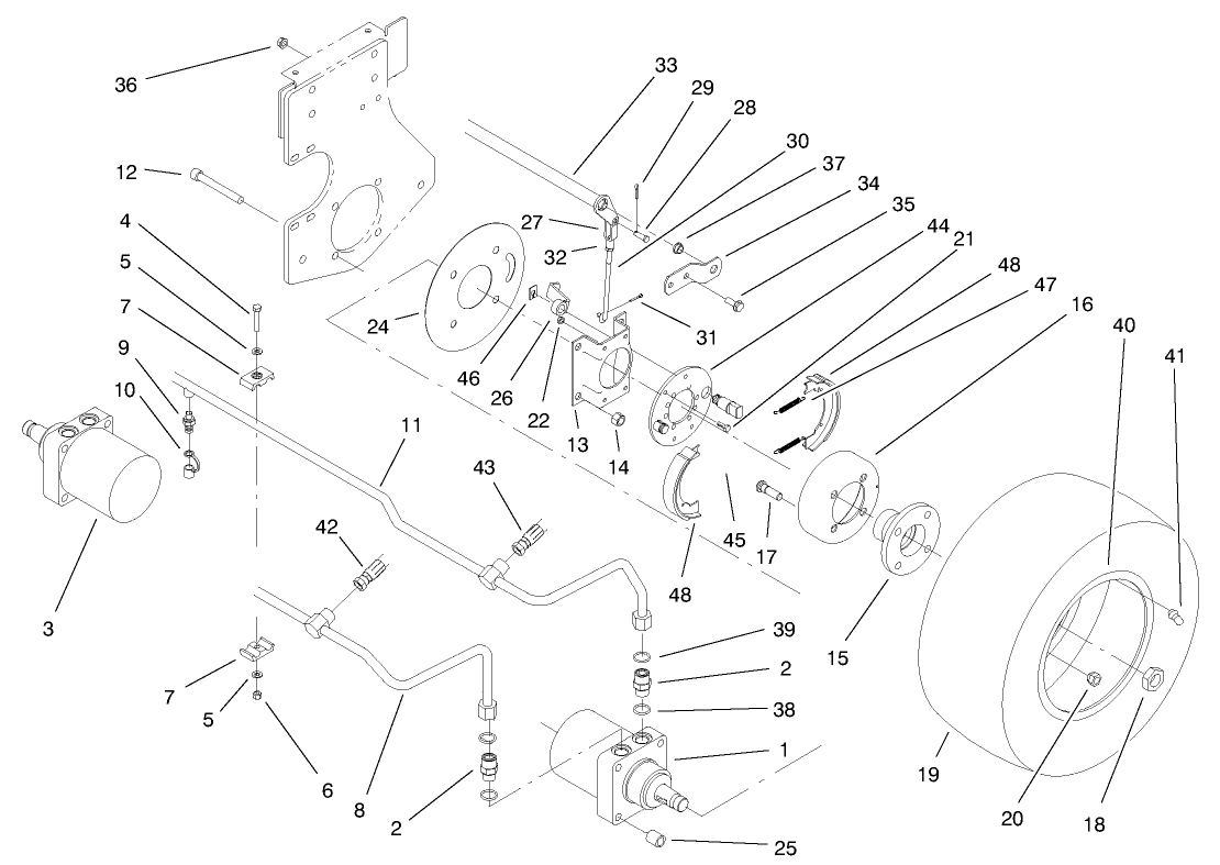 Front Wheel And Brake Assembly