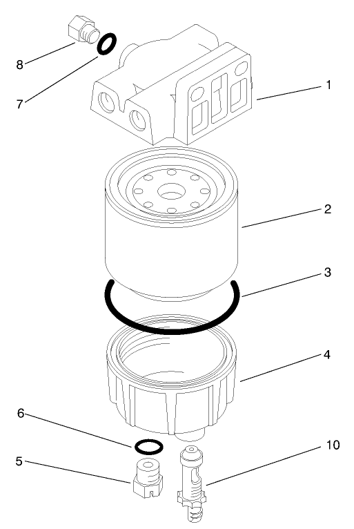Water / Fuel Separator Filter Assembly No. 98-9305