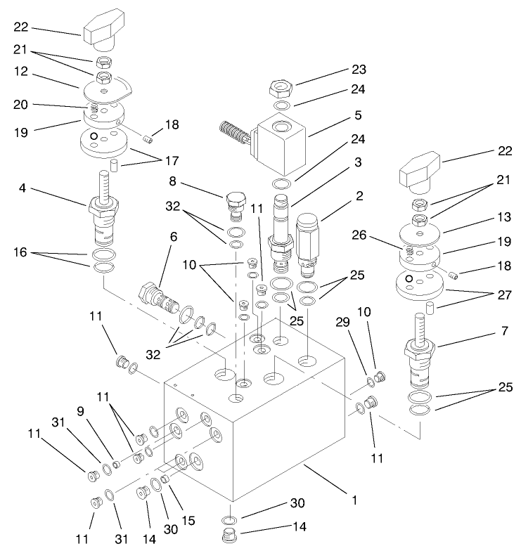 Hydraulic Manifold Assembly No. 95-8675