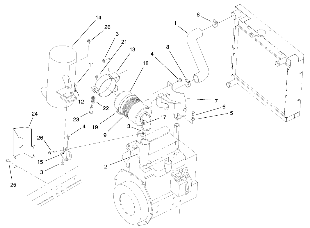 Muffler And Air Cleaner Assembly