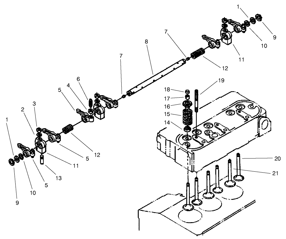 Valve and Rocker Arm Assembly