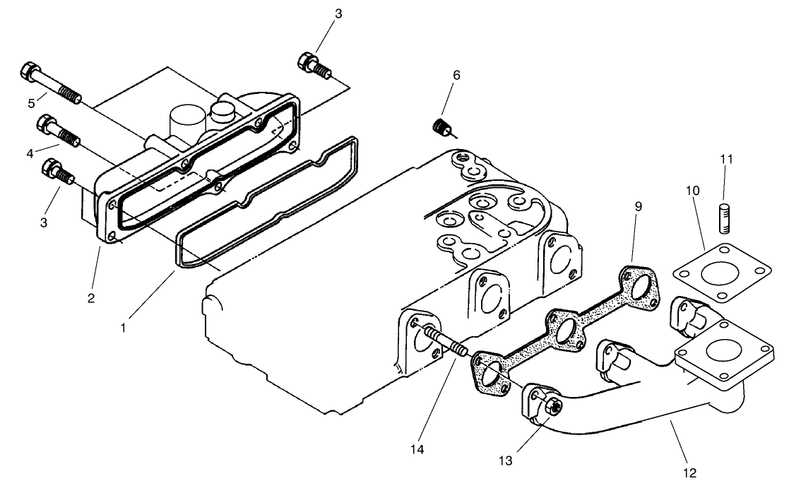 Exhaust Manifold and Gasket Assembly
