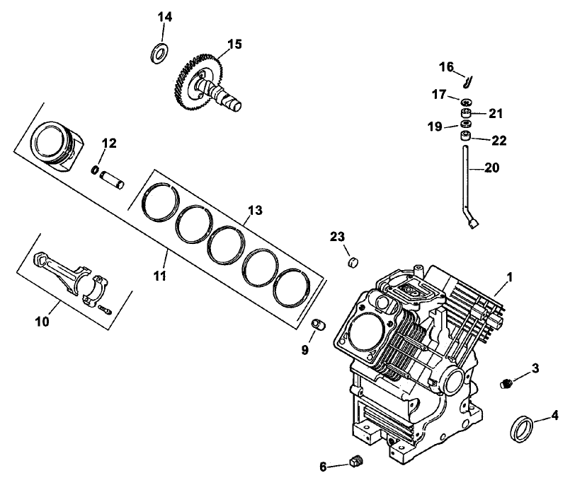Group 2-Crankcase (ch26s 78511 Kohler)