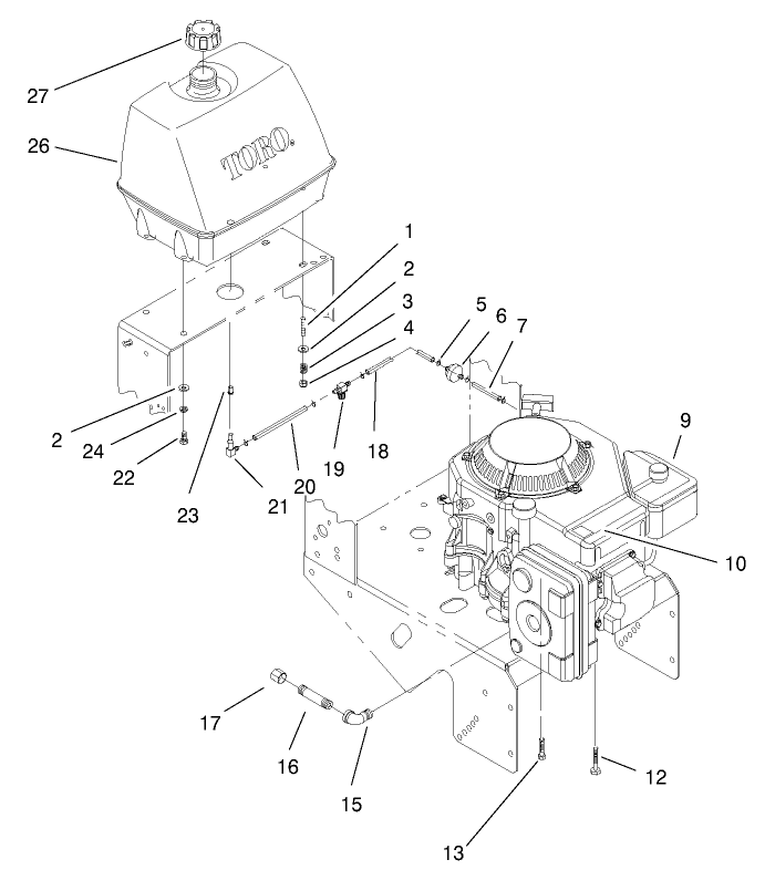 Engine & Fuel System Assembly
