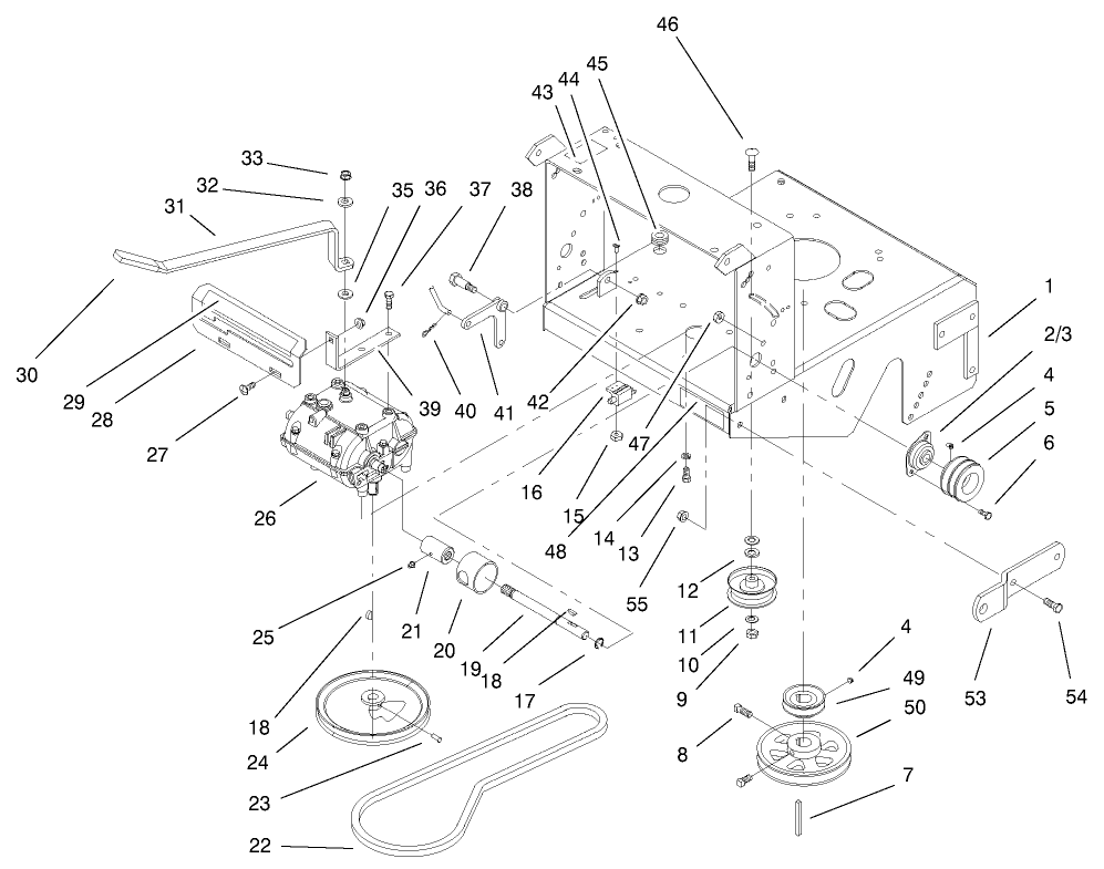 Transmission & Drive Pulley Assembly