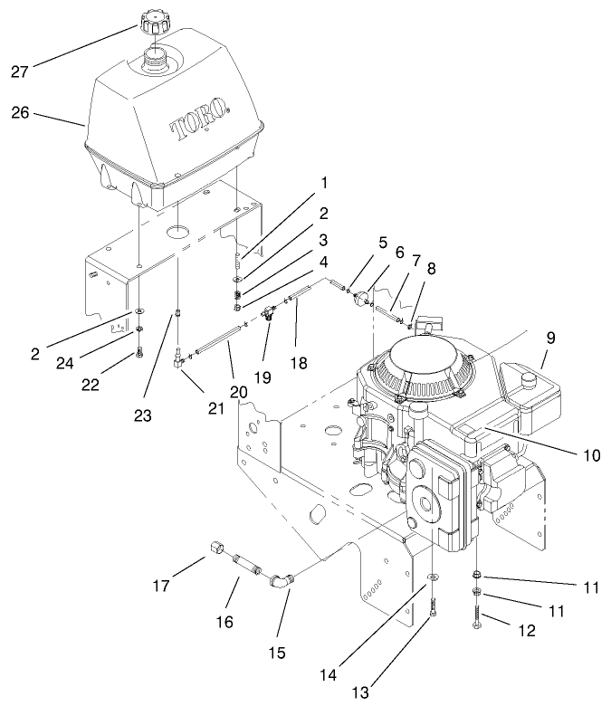 Engine & Fuel System Assembly