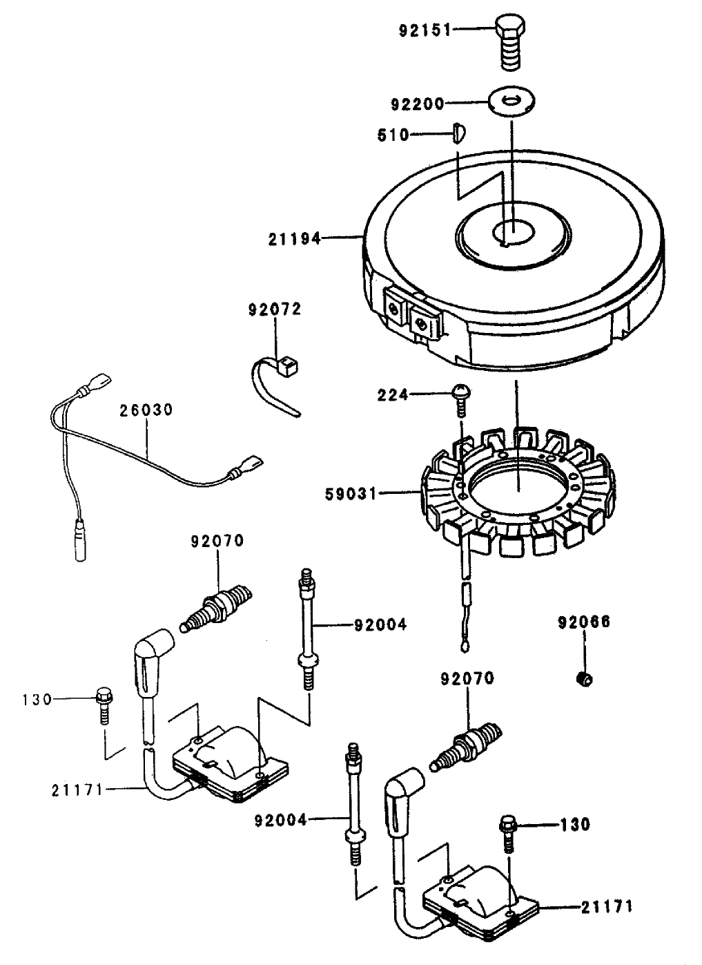 Electric-Equipment Assembly Kawasaki Fh500v-As25