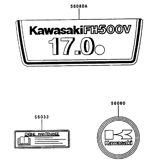 Starter/decals-Kawasaki Fh500v-As25