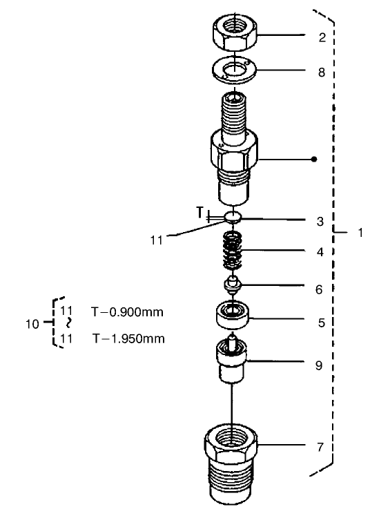 Nozzle Holder (complete Parts Continued)