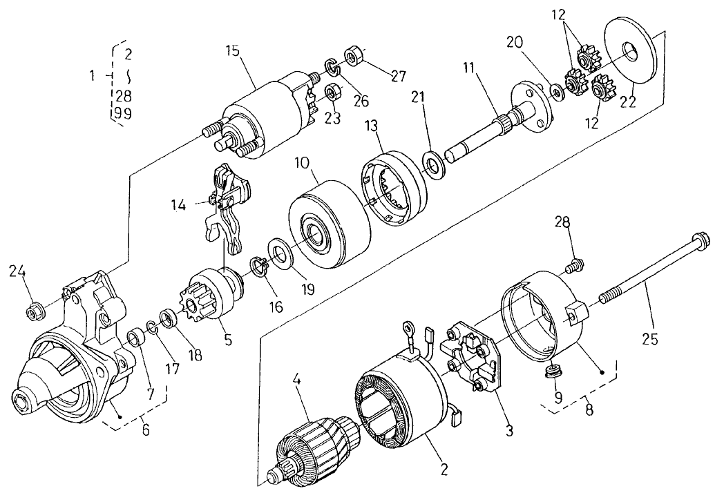Starter (complete Parts)