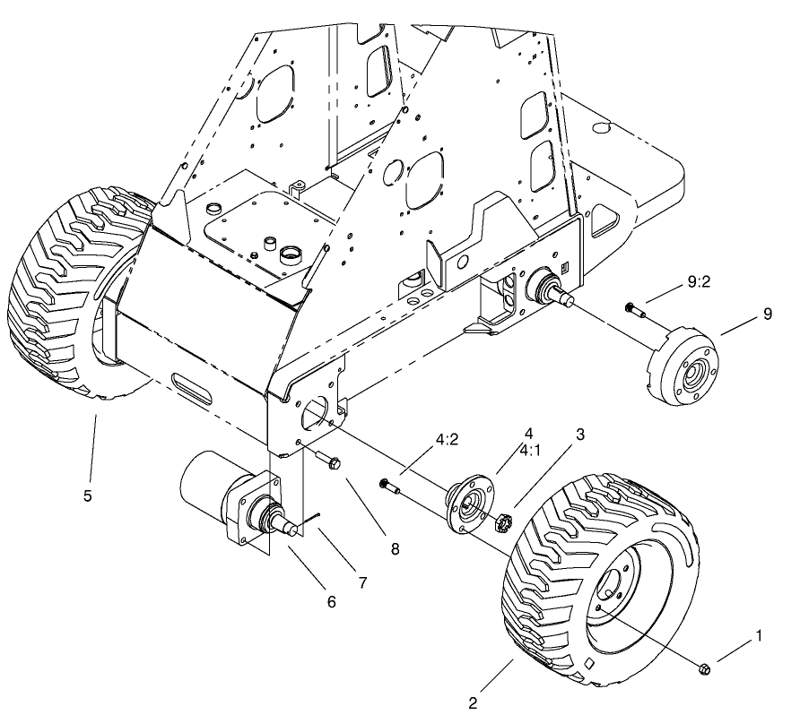 Wheel And Motor Assembly