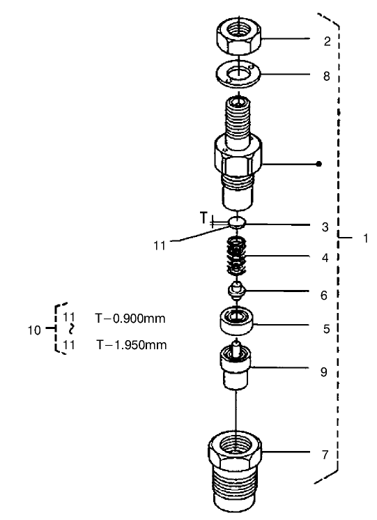 Nozzle Holder (complete Parts Continued)