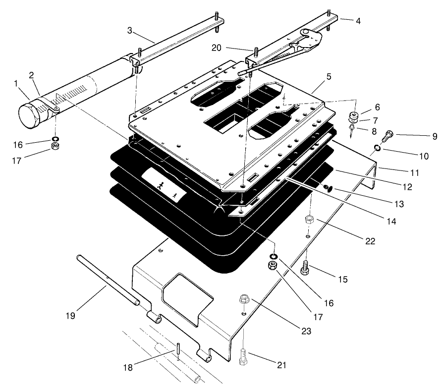 Seat Pivot And Bellows Assembly