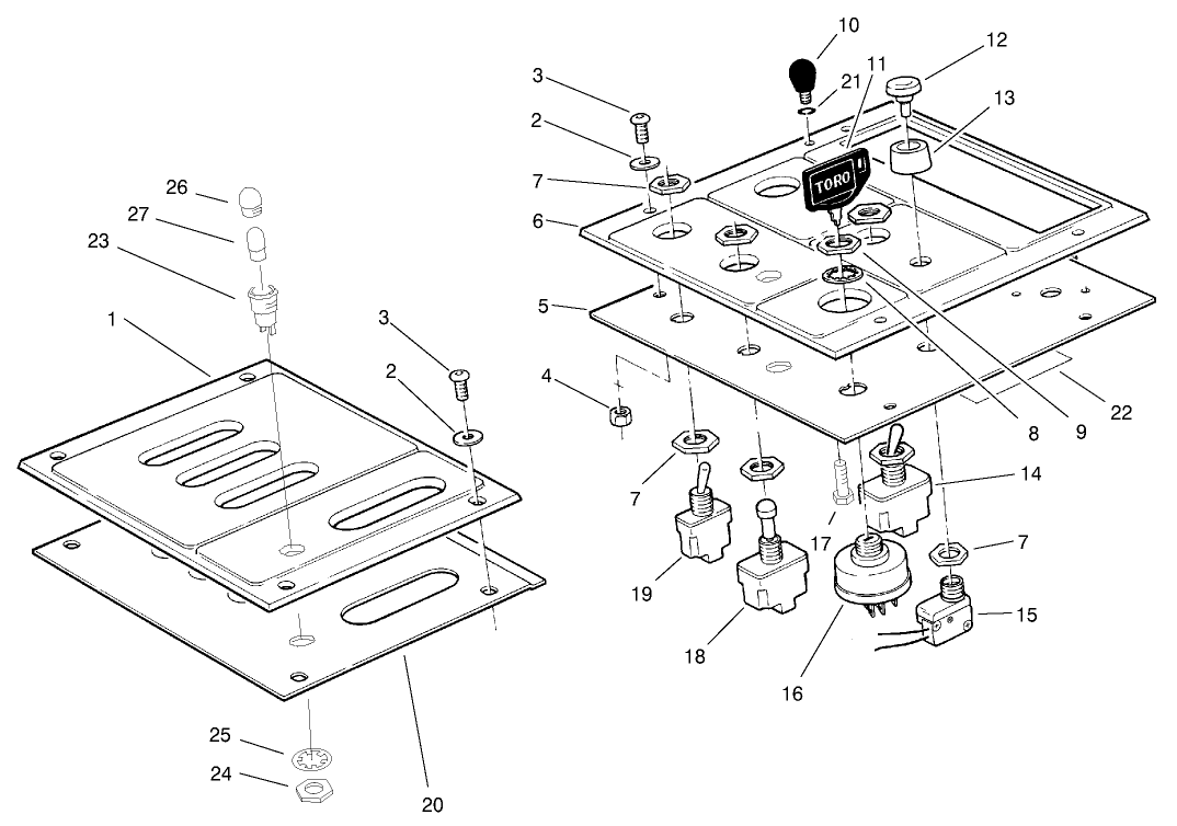 Lower Control Panel Assembly
