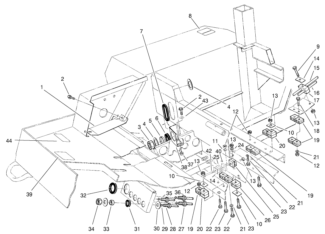 Hydraulic Line Clamps Assembly