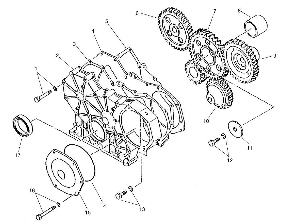 Timing Gear Case And Timing Gear Assembly