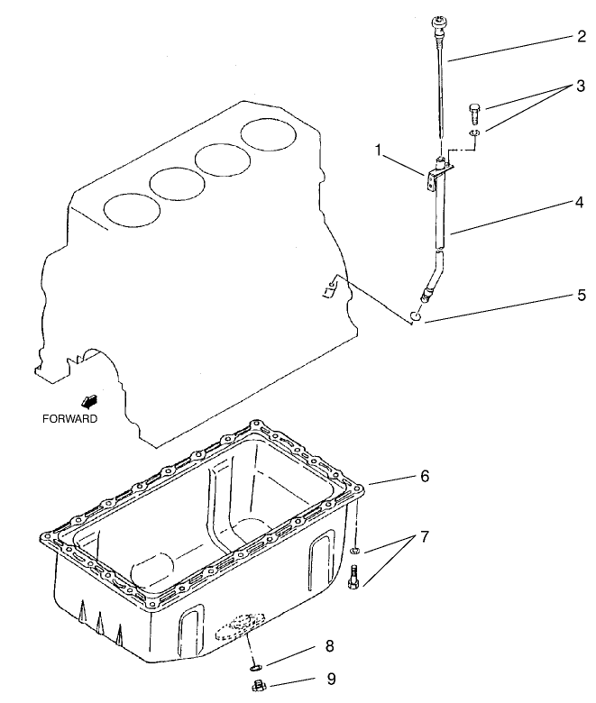 Oil Pan And Oil Level Assembly