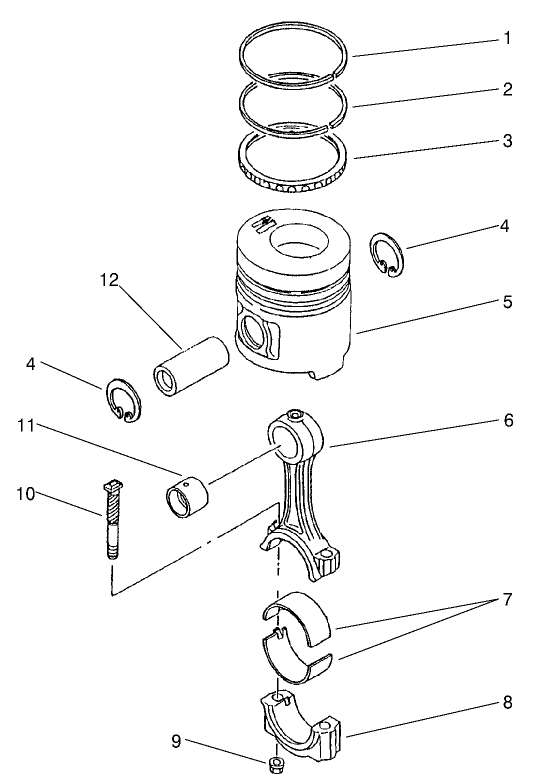Piston And Connecting Rod Assembly