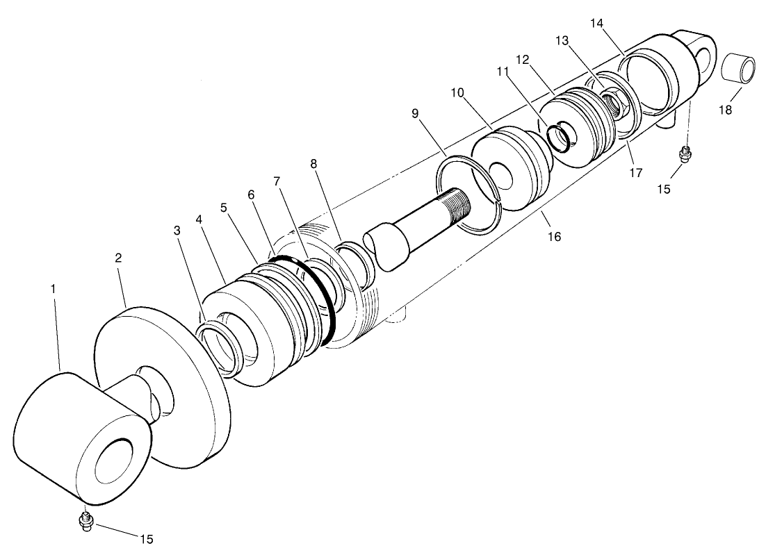 Hydraulic Cylinder Assembly No. 74-2170