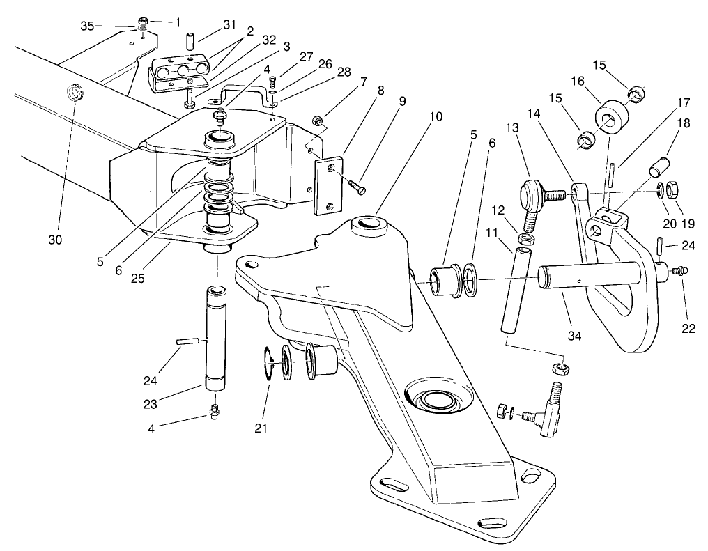Wing Deck Lift Arm Assembly