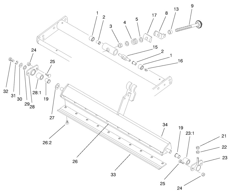 Bedbar Assembly