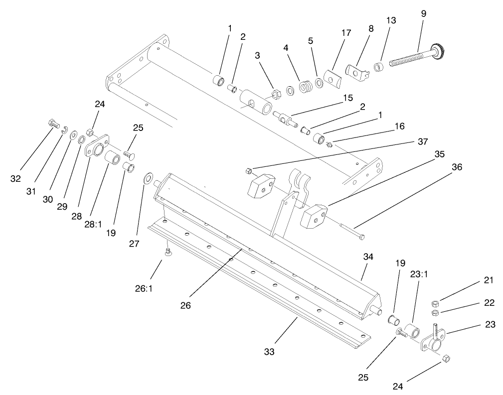 Bedbar Assembly
