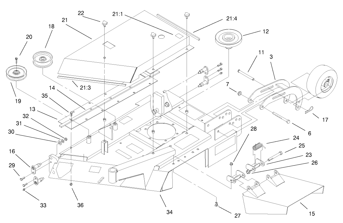 Left Hand Deck Wing And Cover Assembly