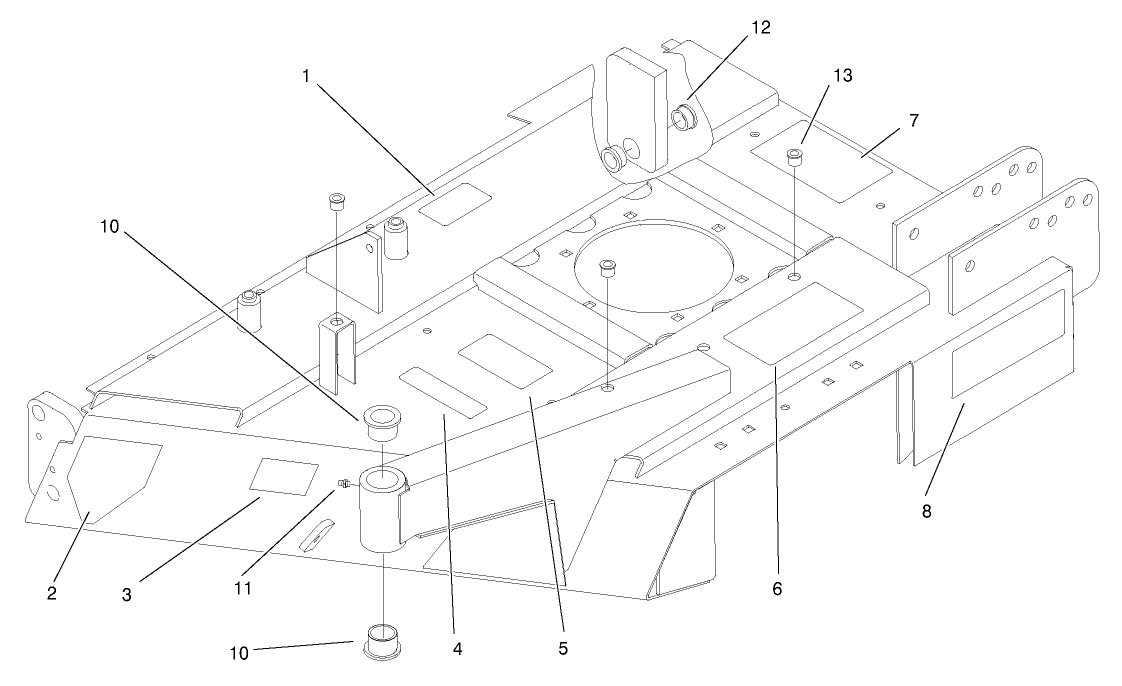 Left Hand Deck Wing Assembly No. 104-1261