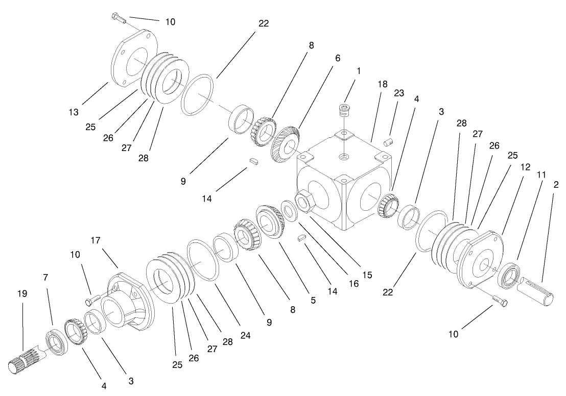 Gear Box Assembly No. 100-9987