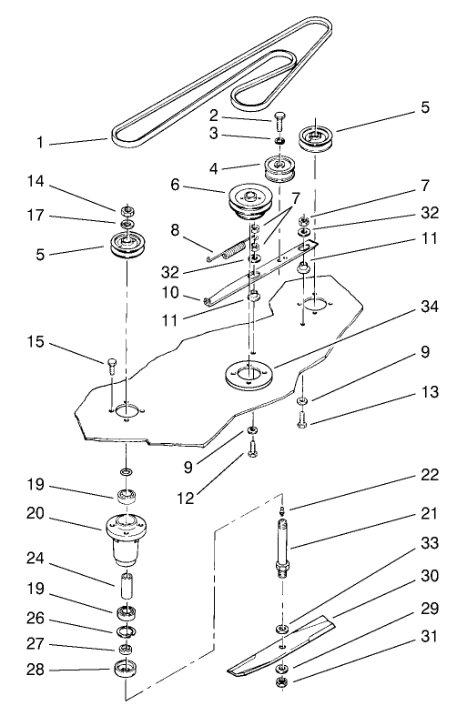 Belt And Spindle Assembly