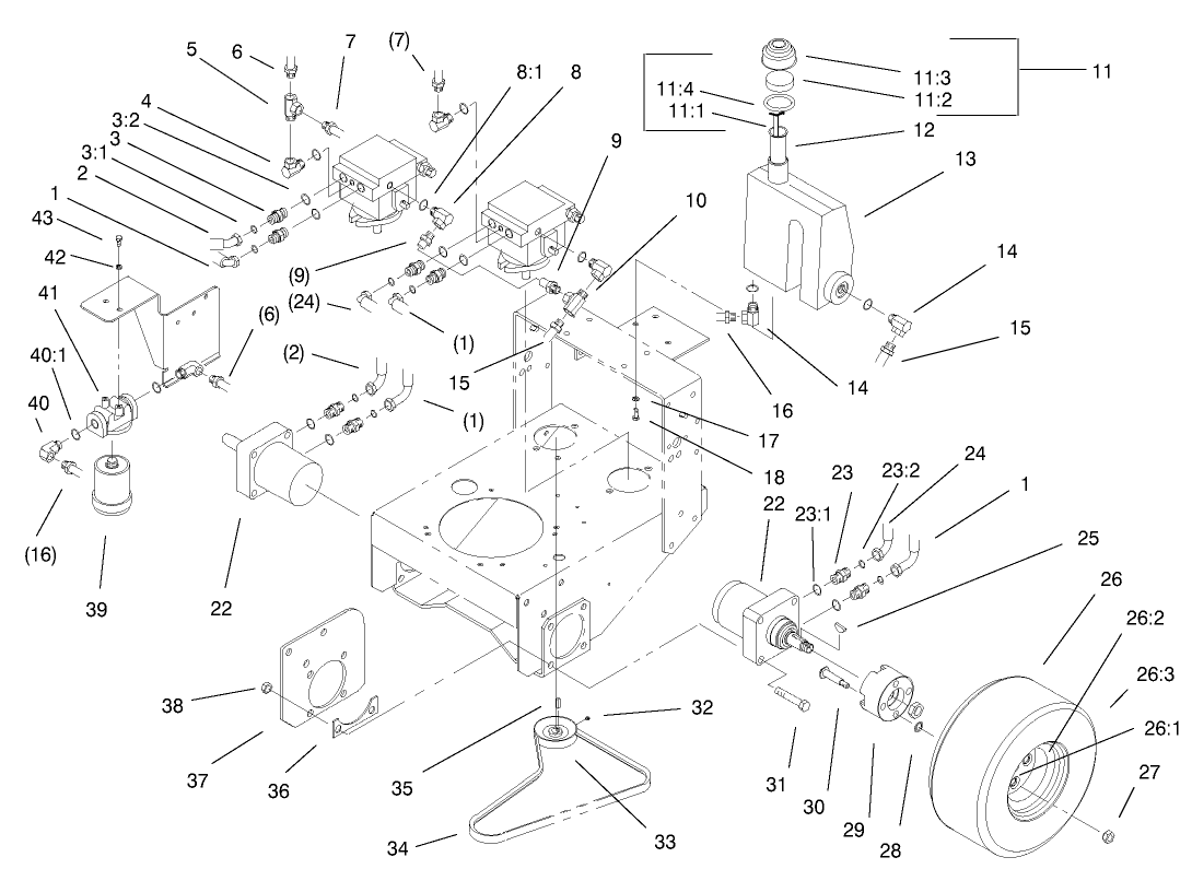 Hydraulic & Drive System Assembly