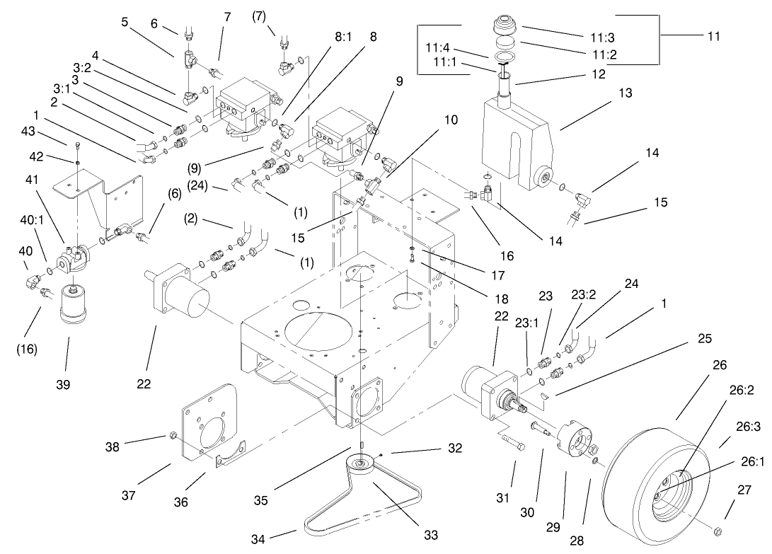 Hydraulic & Drive System Assembly
