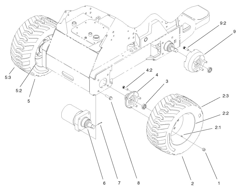 Wheel And Motor Assembly