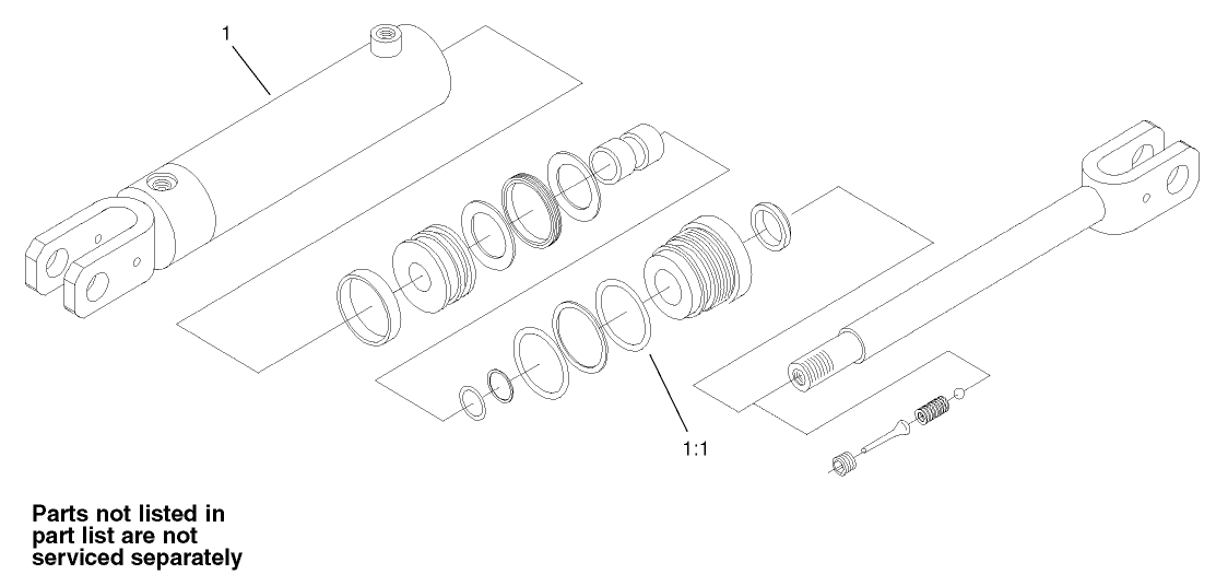 Hydraulic Cylinder Assembly No. 100-4163