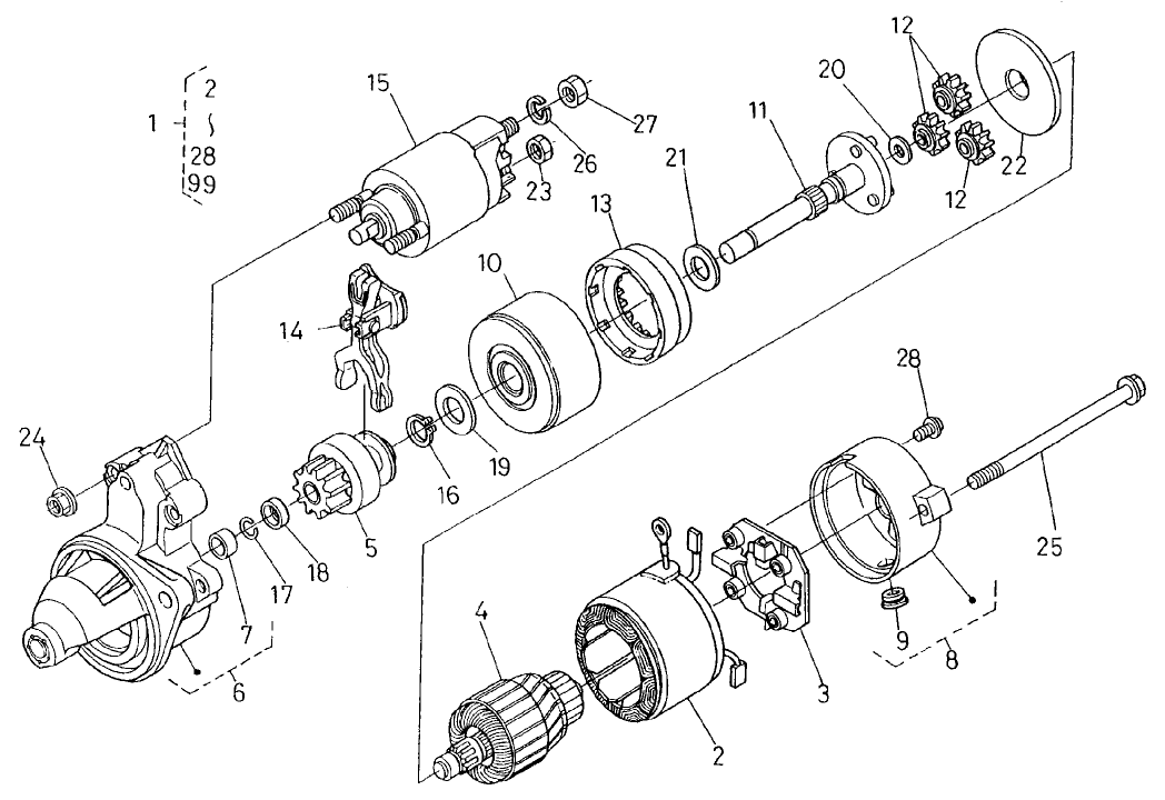 Starter (complete Parts)