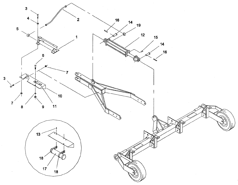 Hand Pump And Cylinder Assembly