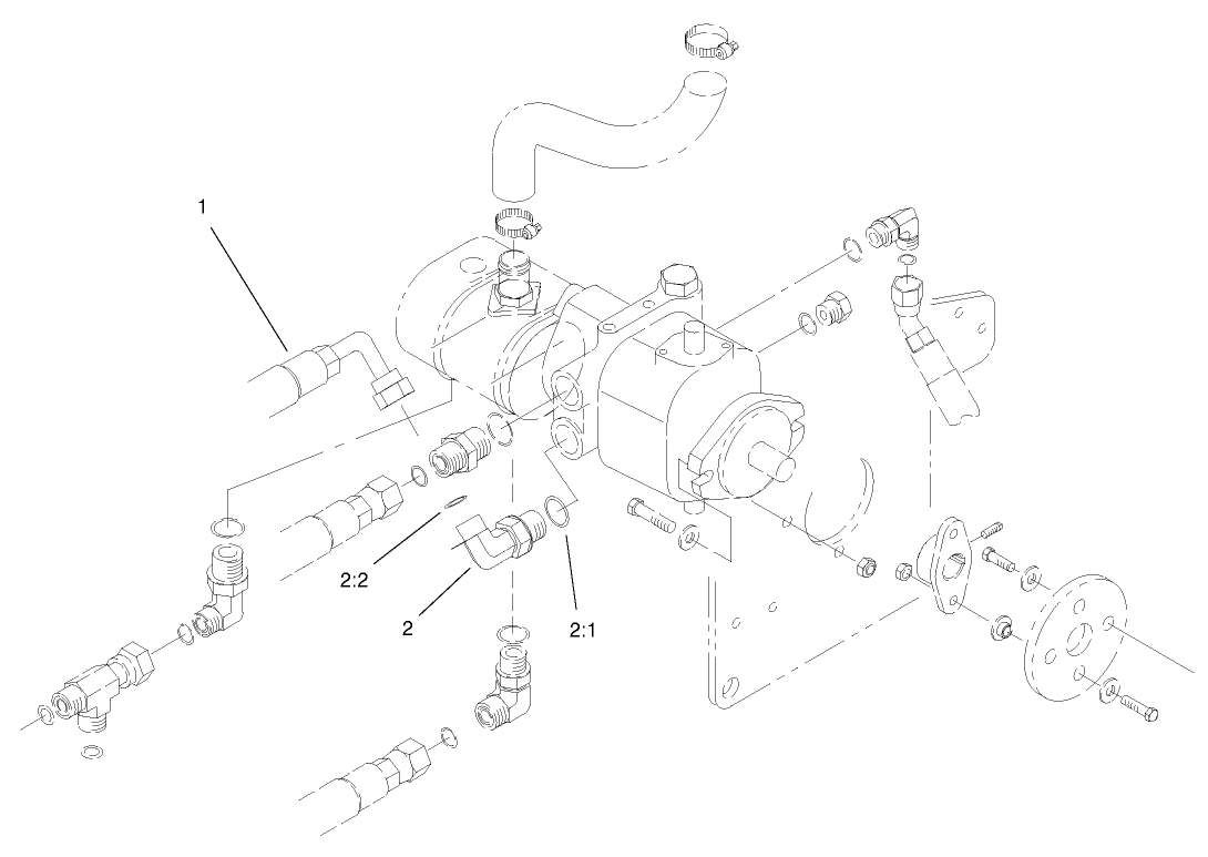 Hydrostat & Gear Pump Drive Assembly