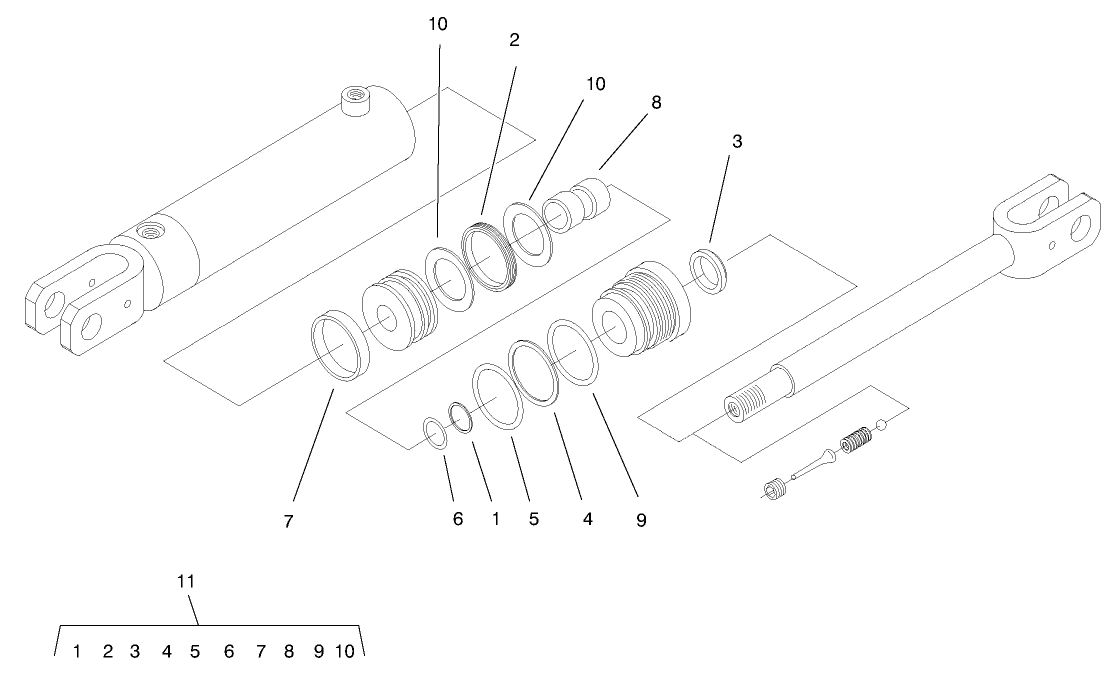 Kit-Hydraulic Cylinder No. 100-4163