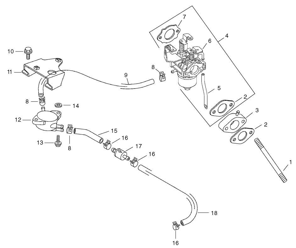 Fuel System Assembly Kohler CH12 PA-941521