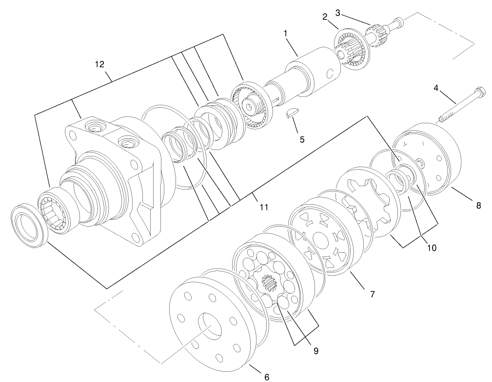 Hydraulic Motor Assembly No. 95-8693
