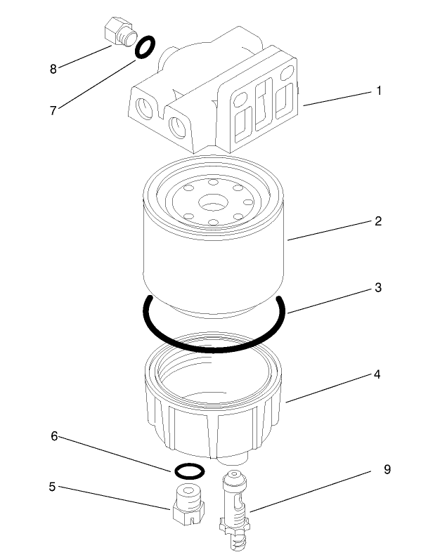 Water / Fuel Filter Assembly No. 98-9305