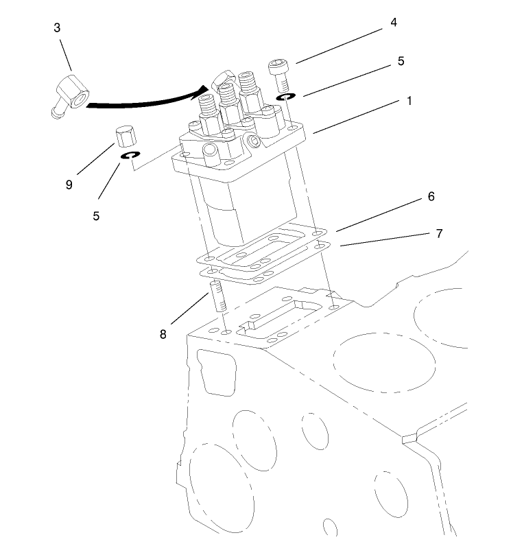 Injection Pump Installation Assembly