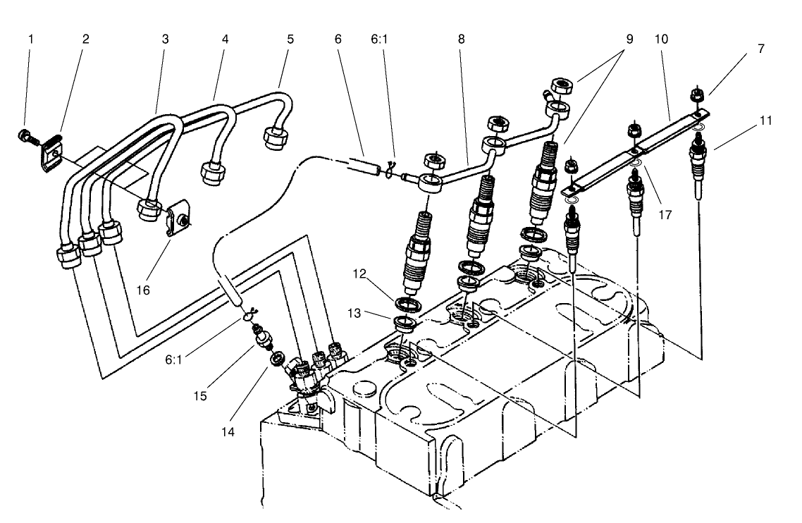 Nozzle Holder And Glow Plug Assembly