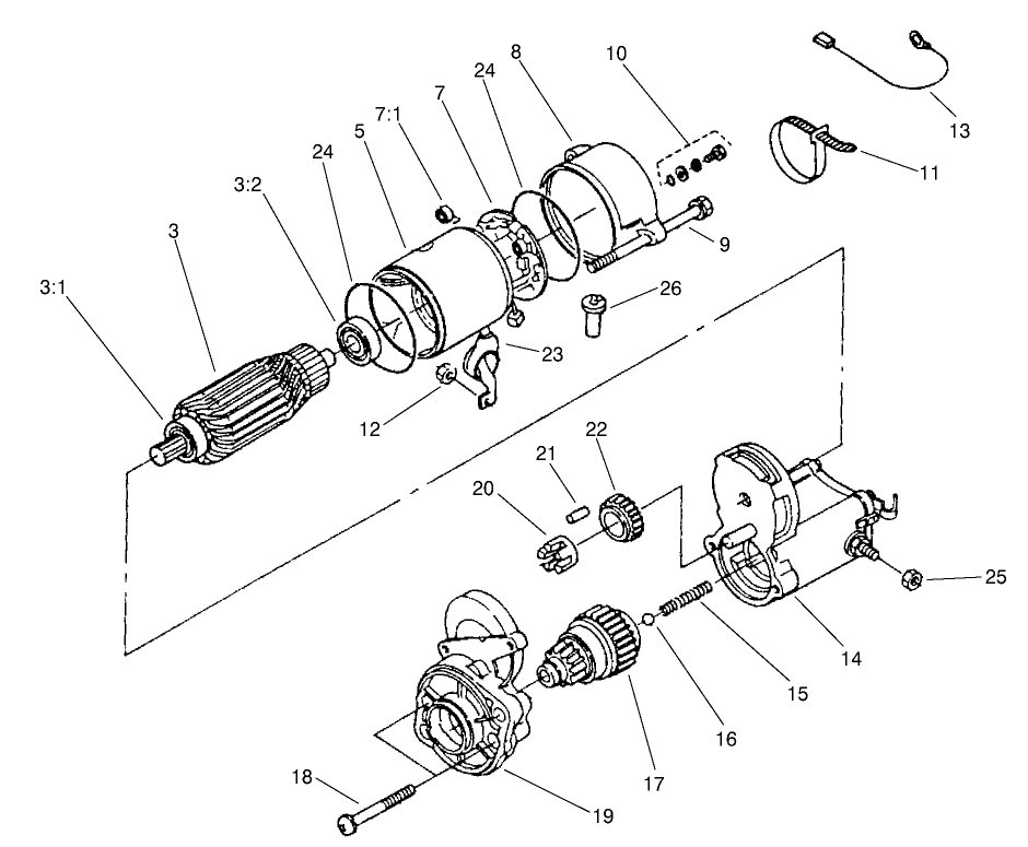 Starter Assembly No. 98-9705