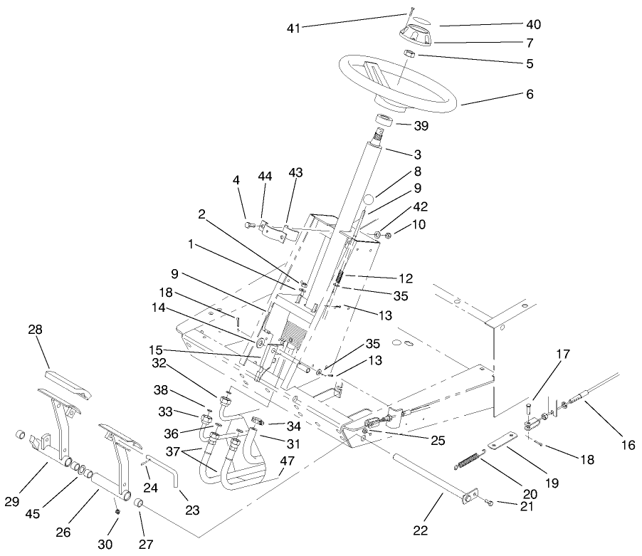 Power Steering & Brake Pedal Assembly