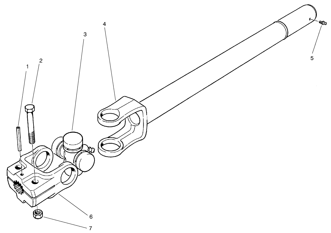 Full Time 4wd Drive Shaft Assembly No. 92-9075 (optional)