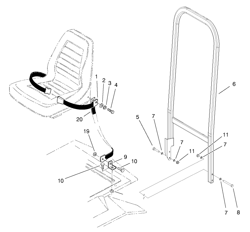 Roll Over Protection System (r.o.p.s.) Assembly