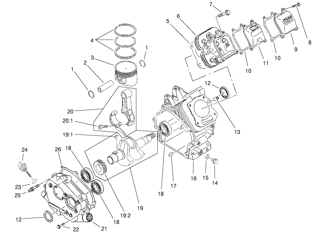 Engine Crankcase Assembly